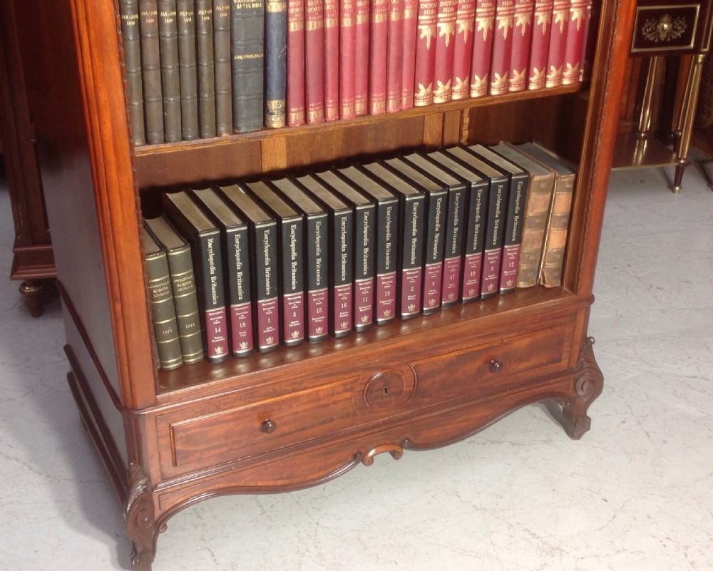 French mahogany bookcase View II