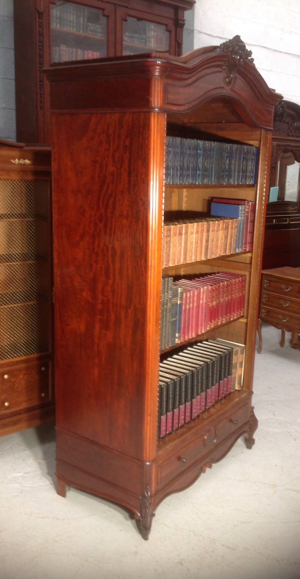 French mahogany bookcase View VII