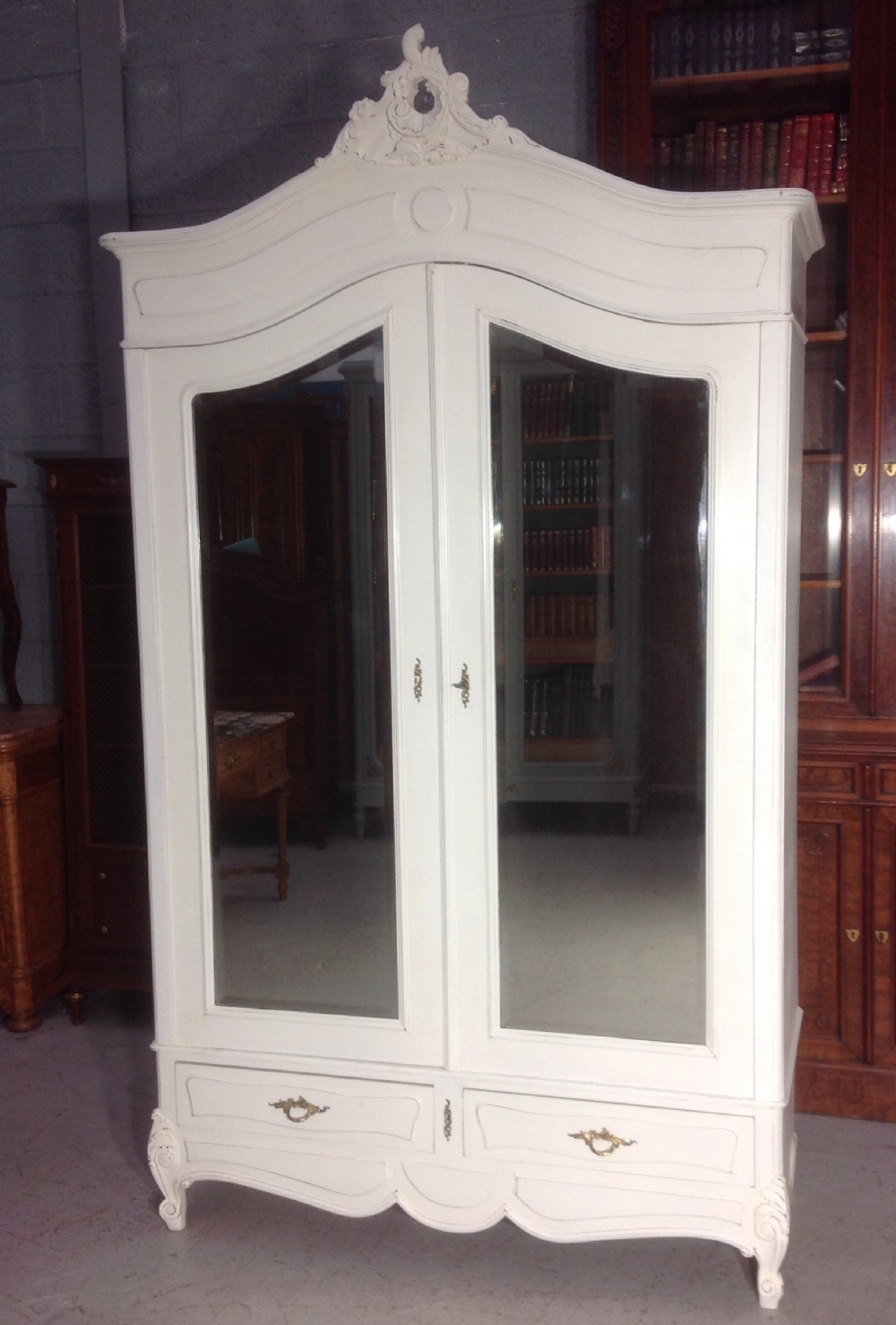 PAINTED FRENCH ARMOIRE View II
