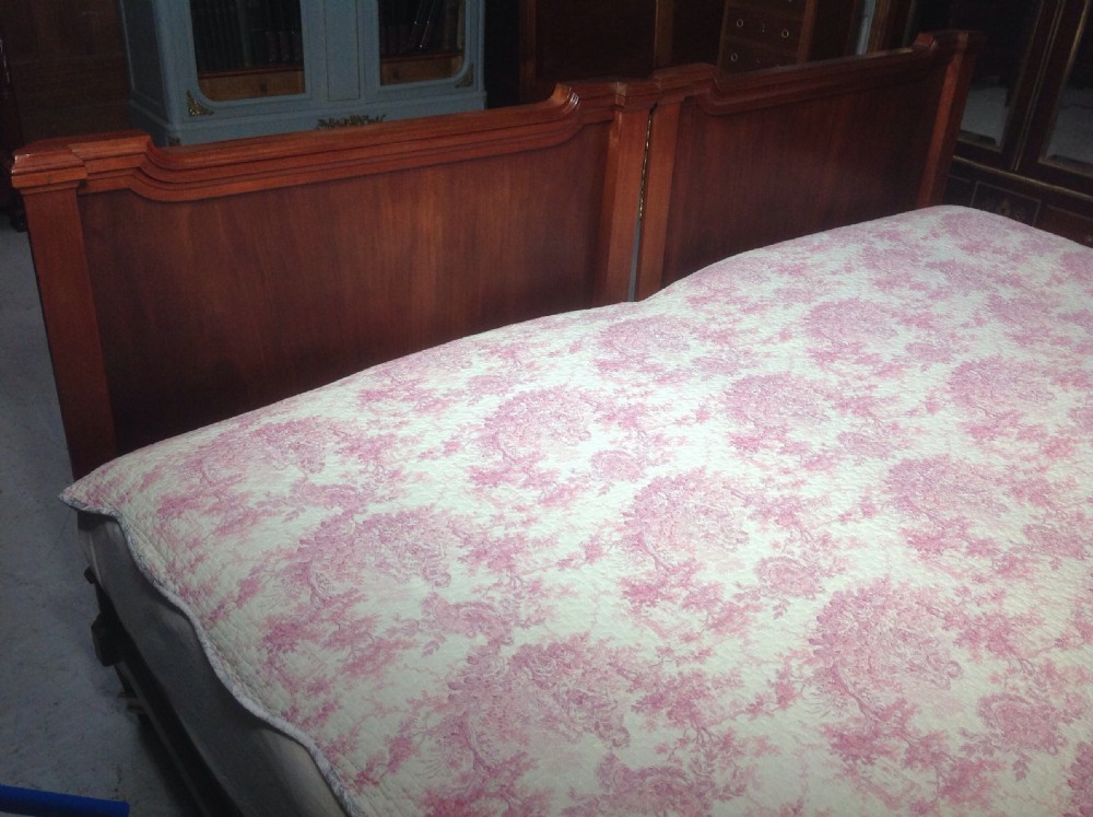 FRENCH EMPEROR INLAID AND BRASS BED View XI