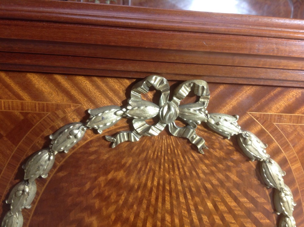 FRENCH EMPEROR INLAID AND BRASS BED View XII