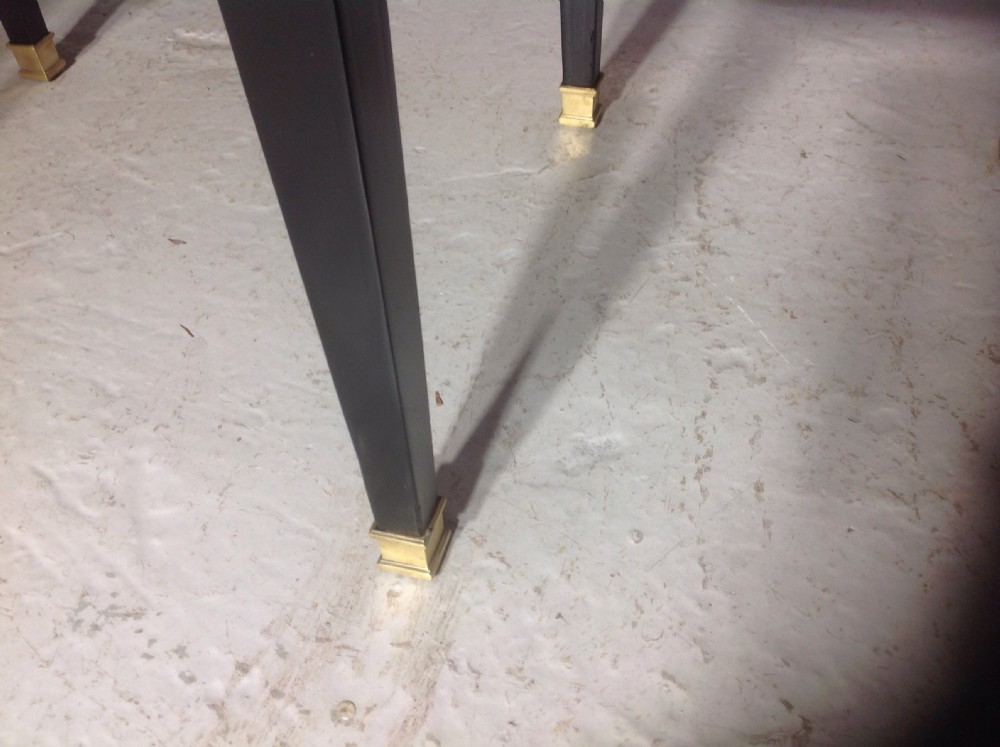 FRENCH EBONISED MAHOGANY KNEEHOLE TABLE View VIII