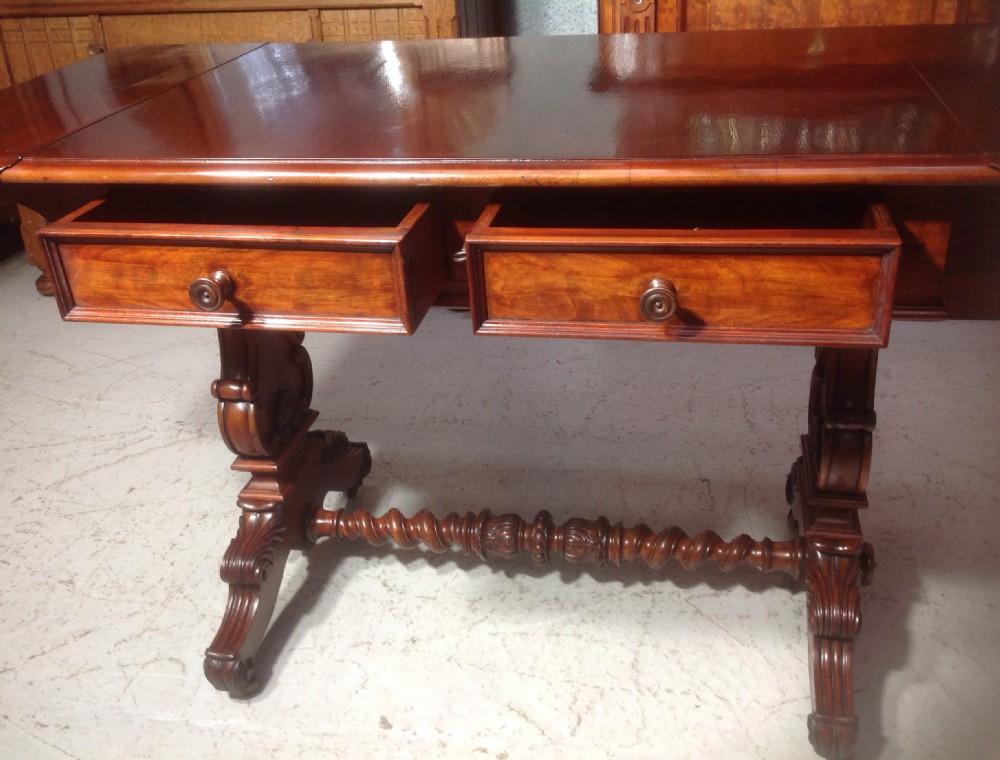 FRENCH MAHOGANY SOFA TABLE View V
