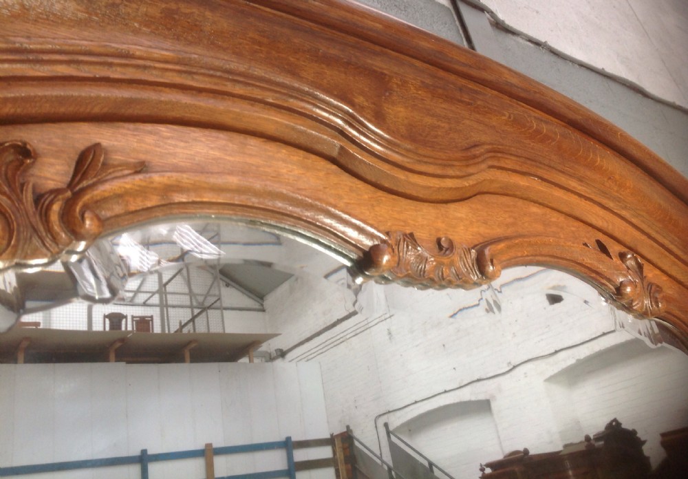 LARGE CARVED OAK FRENCH ARMOIRE View IX