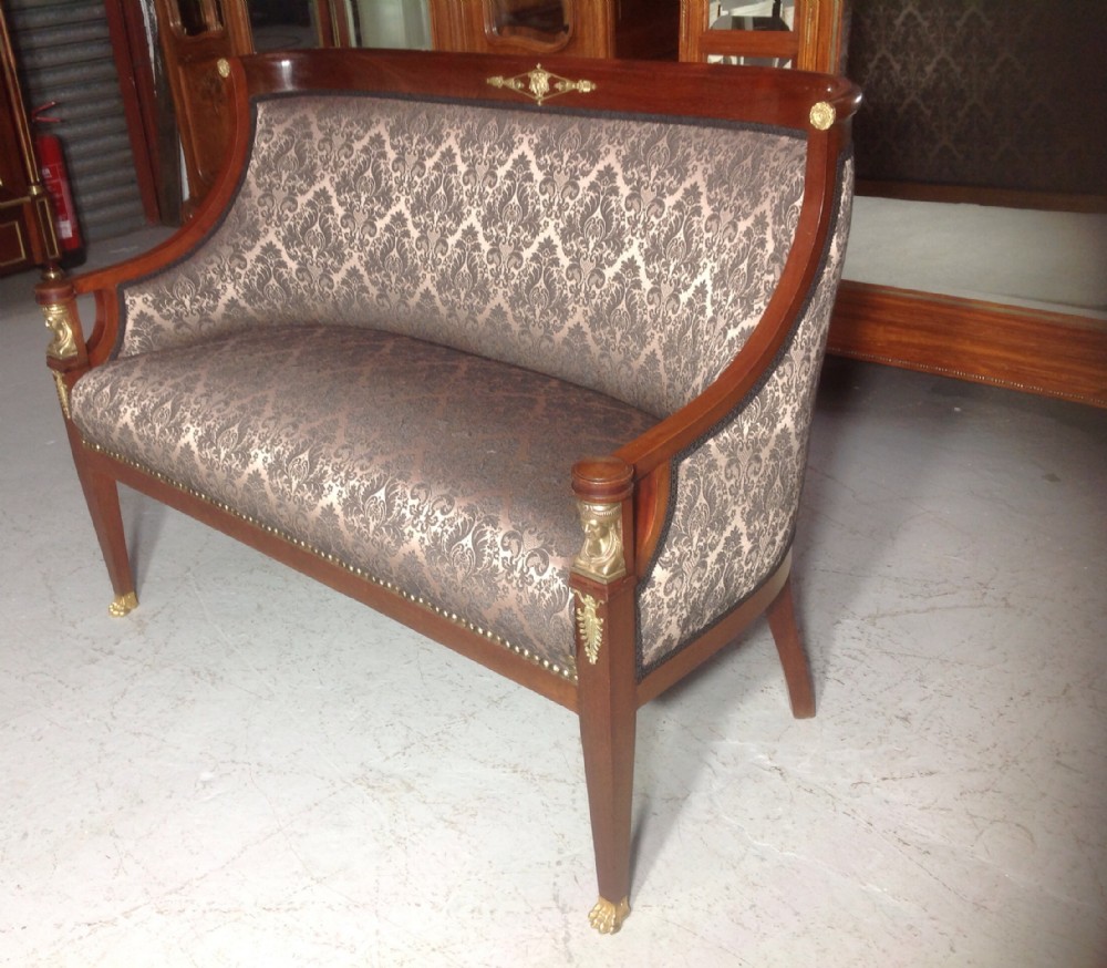 MAHOGANY EMPIRE FRENCH SOFA View IV