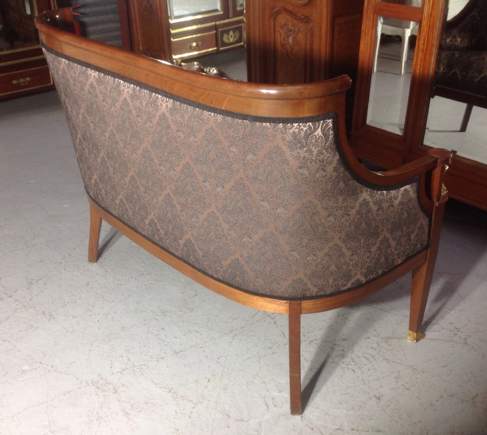 MAHOGANY EMPIRE FRENCH SOFA View VIII