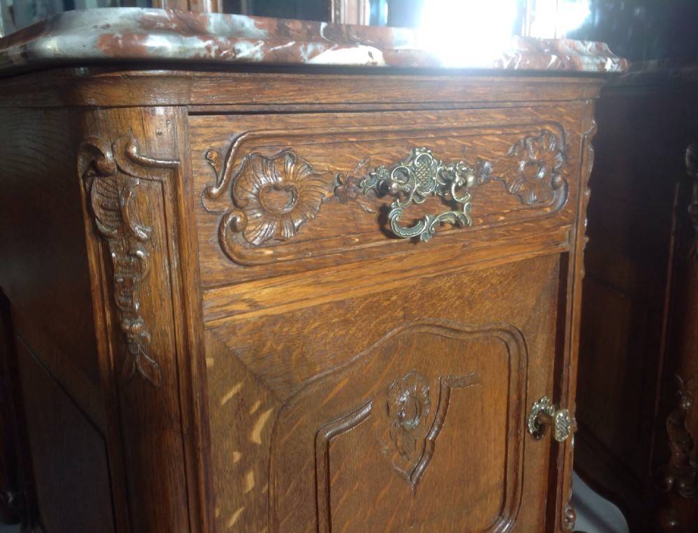 PAIR OF FRENCH OAK BEDSIDE CABINETS View IV