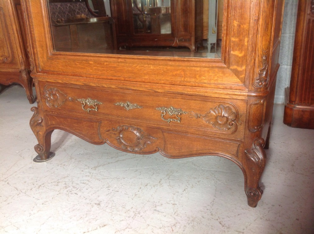 CARVED OAK FRENCH ARMOIRE View III