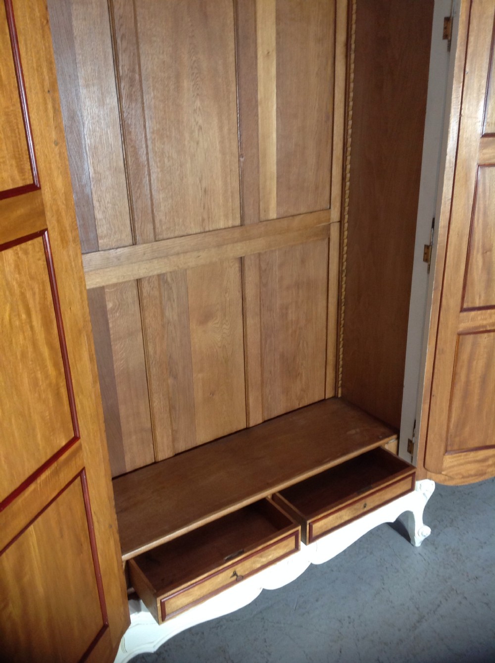 PAINTED FRENCH CARVED ARMOIRE View IX