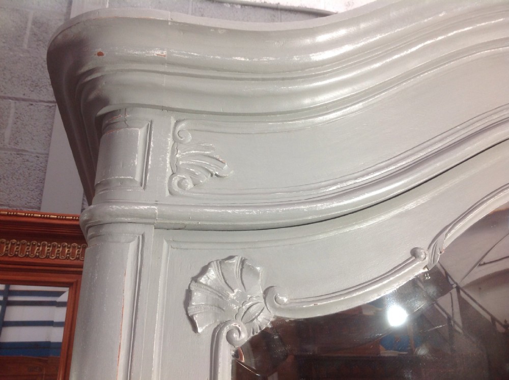PAINTED FRENCH CARVED ARMOIRE View IV