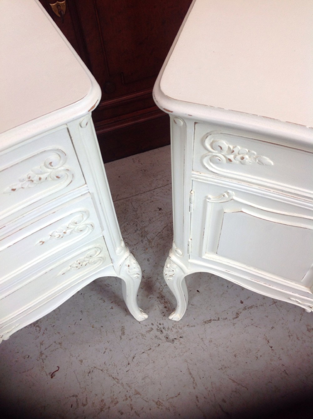 PAIR OF CARVED FRENCH BEDSIDES View VIII