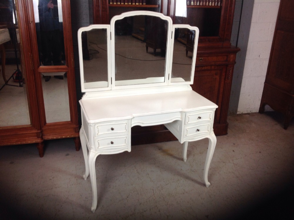 PAINTED FRENCH DRESSING TABLE