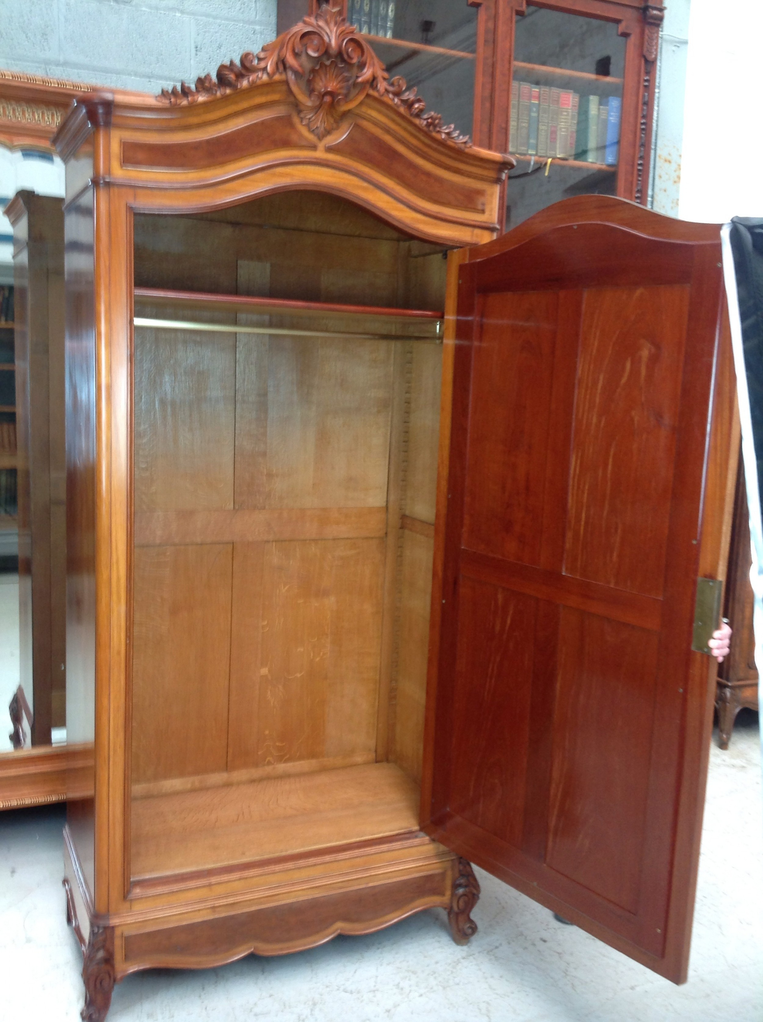 FRENCH MAHOGANY ARMOIRE View VII