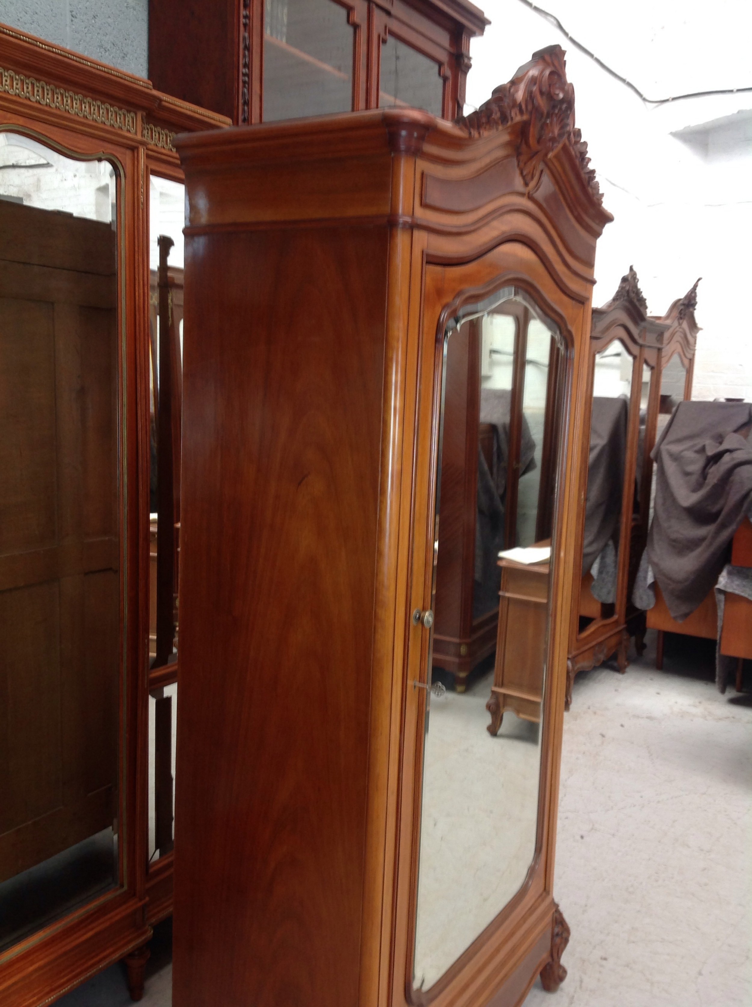 FRENCH MAHOGANY ARMOIRE View X