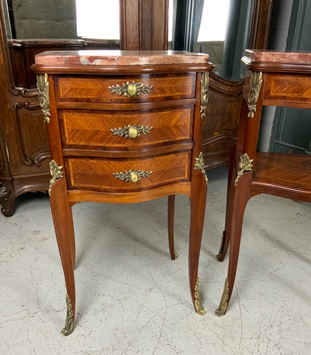STUNNING PAIR OF FRENCH BEDSIDE CABINETS  View II