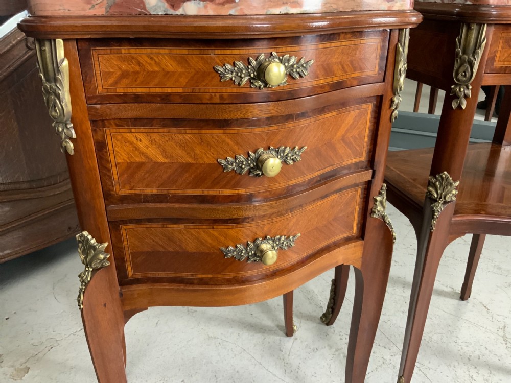 STUNNING PAIR OF FRENCH BEDSIDE CABINETS  View IX