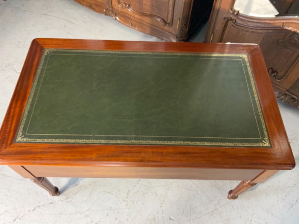 FRENCH MAHOGANY LEATHER TOP DESK View VI