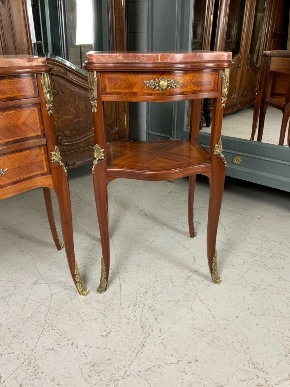 STUNNING PAIR OF FRENCH BEDSIDE CABINETS  View III