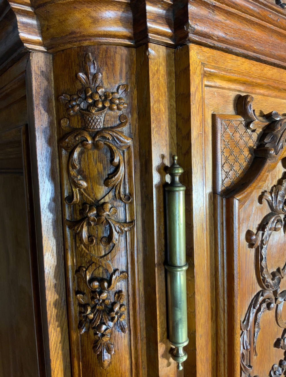 OUTSTANDING CARVED FRENCH ARMOIRE  View VI