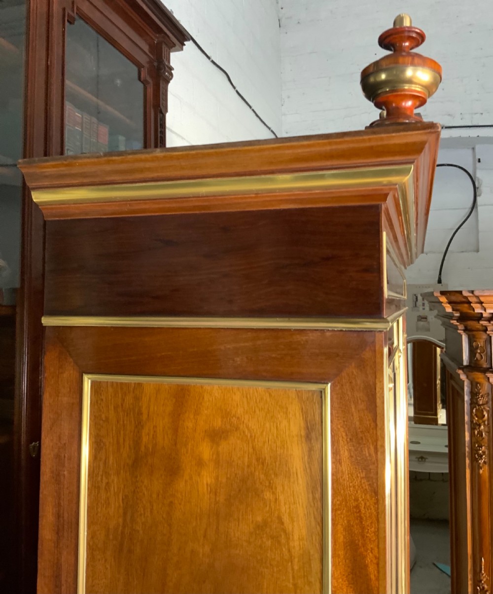 BRASS AND MAHOGANY FRENCH BOOKCASE  View V
