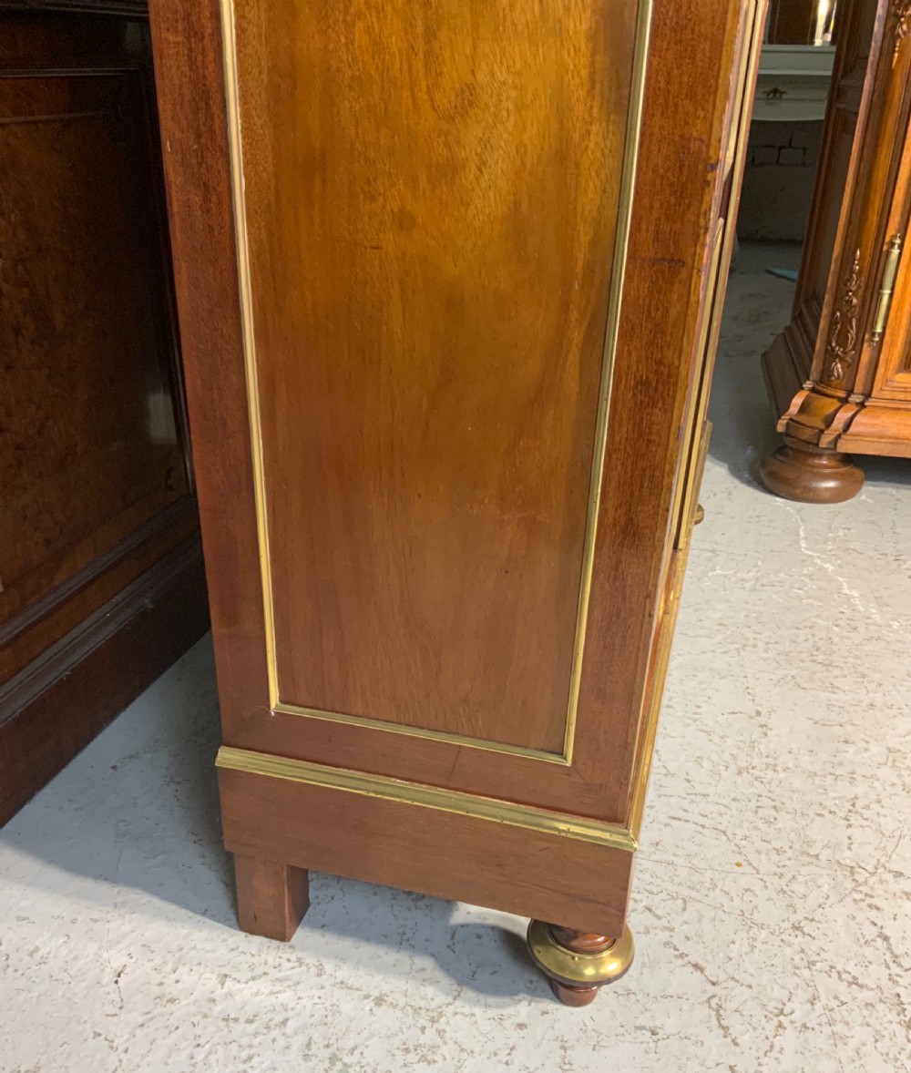 BRASS AND MAHOGANY FRENCH BOOKCASE  View VII