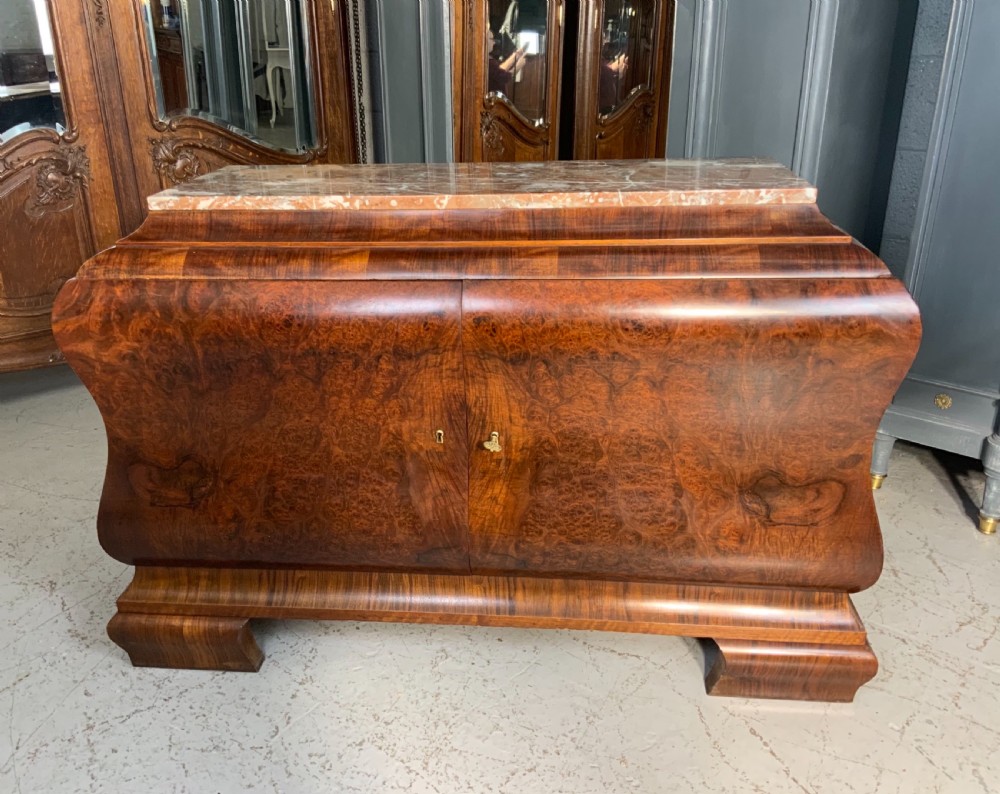 ART DECO FRENCH WALNUT CABINET View IV