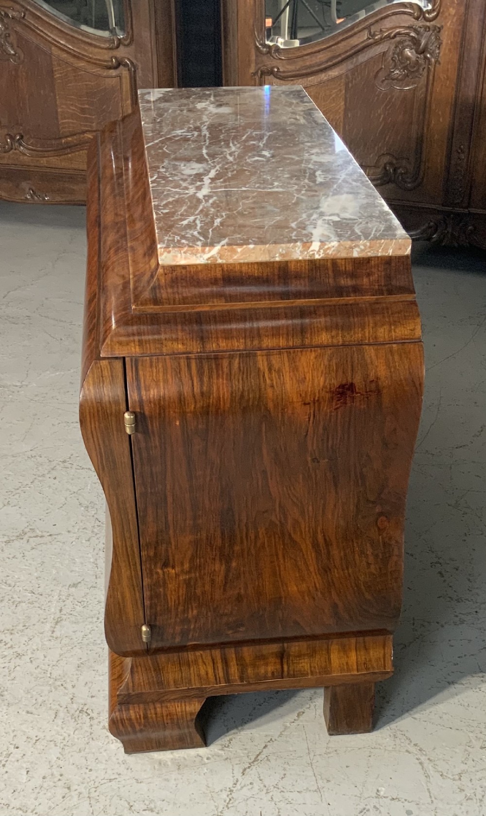 ART DECO FRENCH WALNUT CABINET View VI