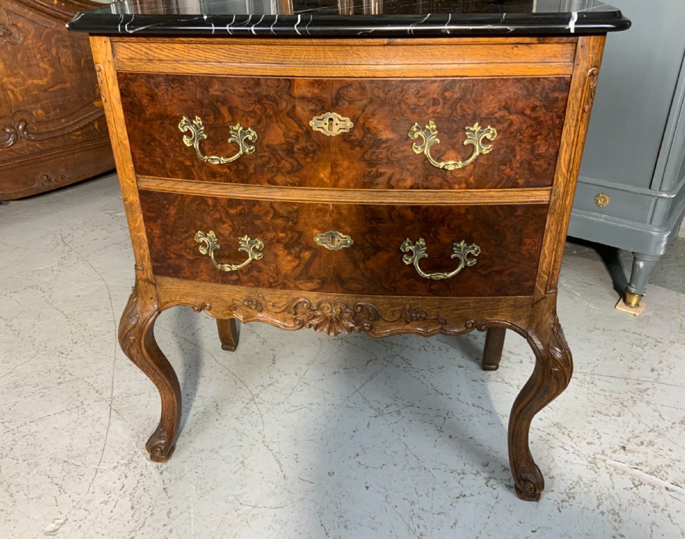 FRENCH MARBLE TOP COMMODE 