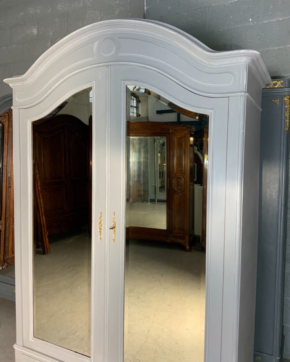 PAINTED FRENCH ARMOIRE 