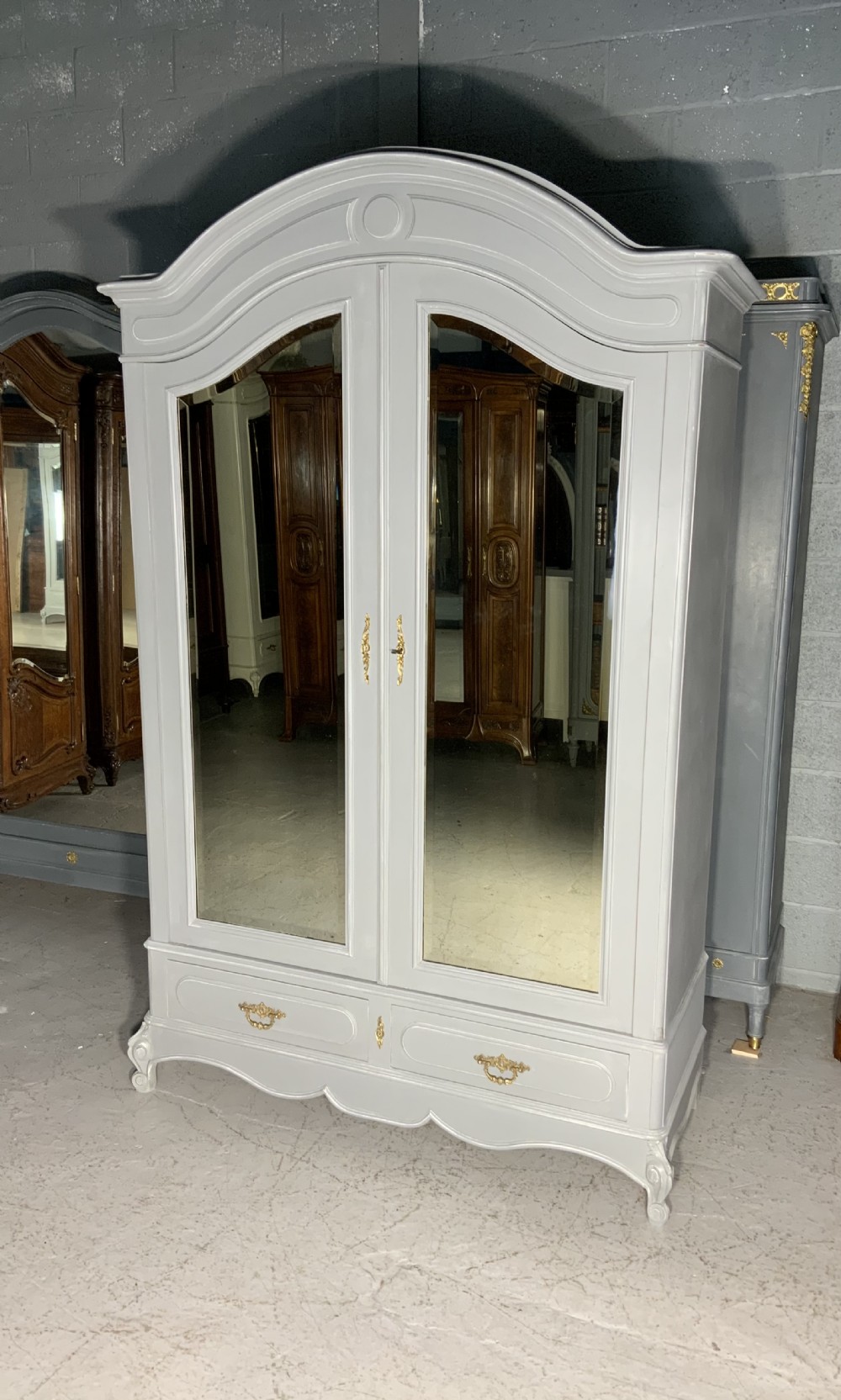 PAINTED FRENCH ARMOIRE  View II