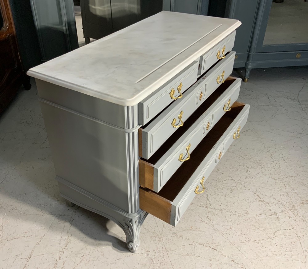PAINTED FRENCH COMMODE  View V