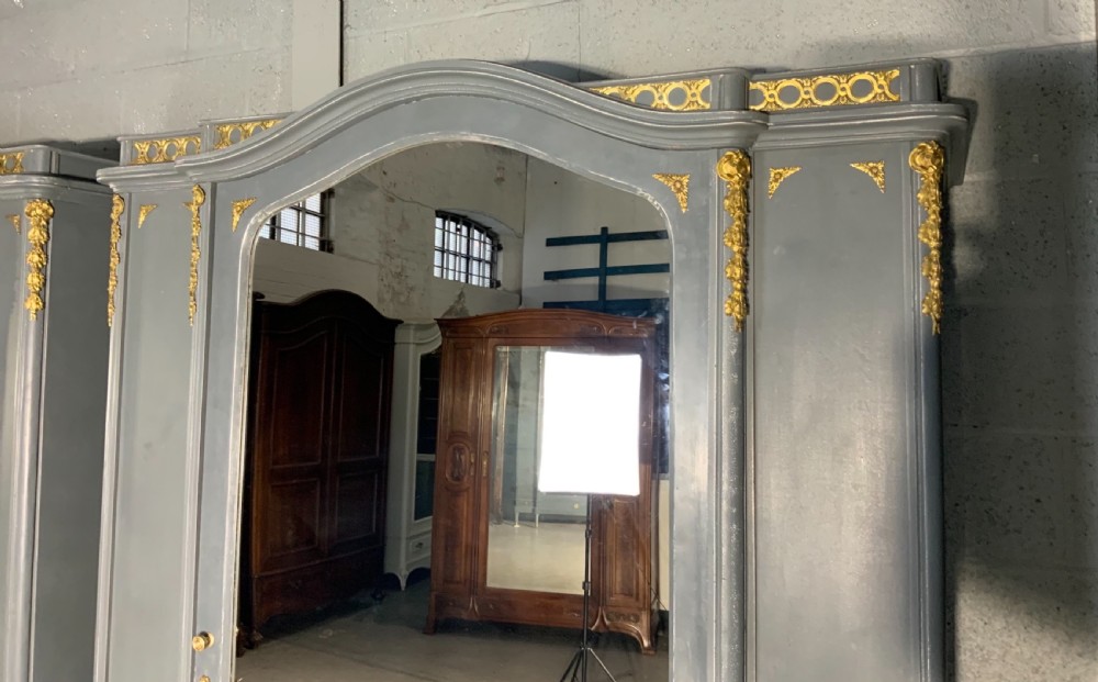 PAIR OF PAINTED FRENCH ARMOIRES View II