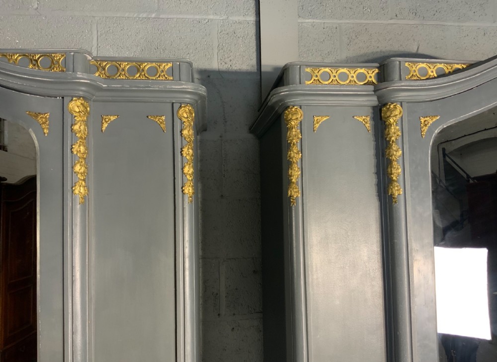 PAIR OF PAINTED FRENCH ARMOIRES View III