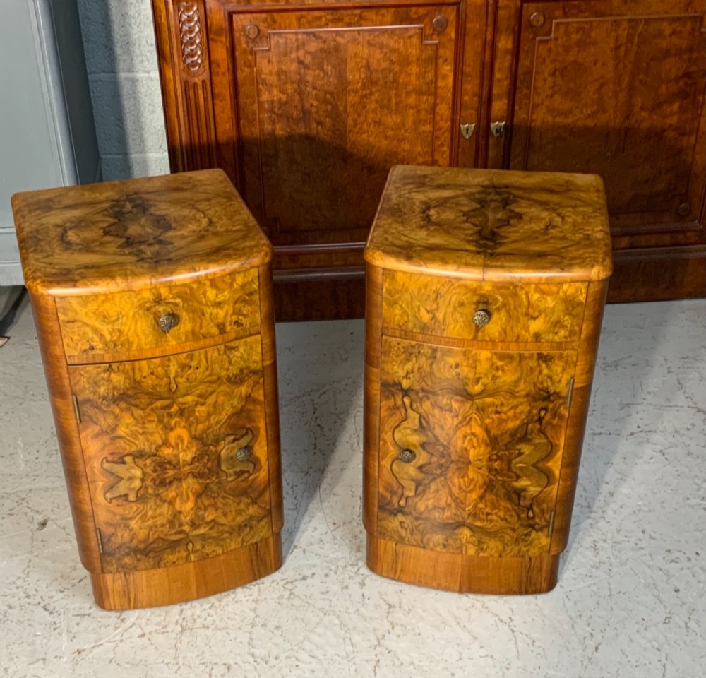 PAIR OF ART DECO BEDSIDE CABINETS  View II