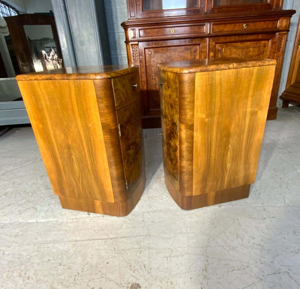 PAIR OF ART DECO BEDSIDE CABINETS  View V