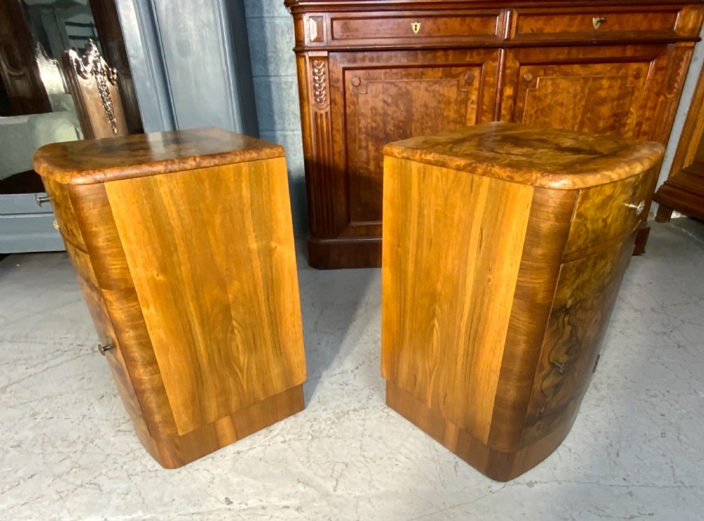 PAIR OF ART DECO BEDSIDE CABINETS  View VI