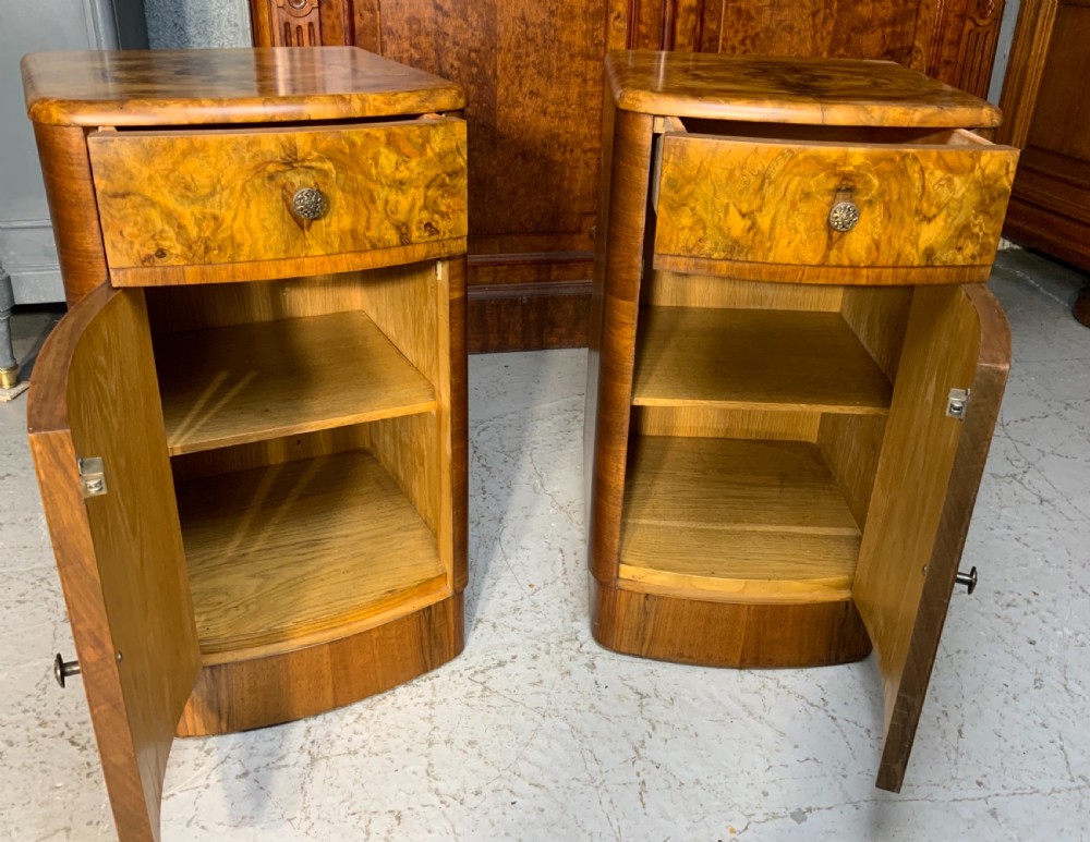 PAIR OF ART DECO BEDSIDE CABINETS  View VII