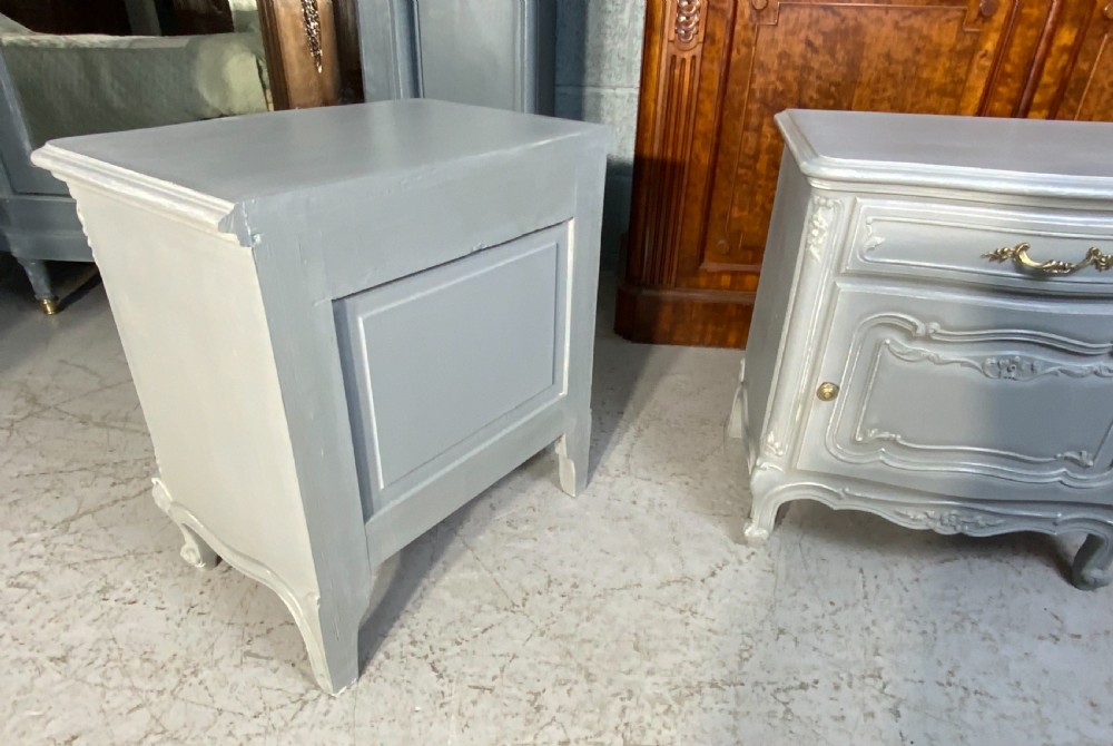 PAIR OF PAINTED FRENCH BEDSIDE CABINETS  View IV