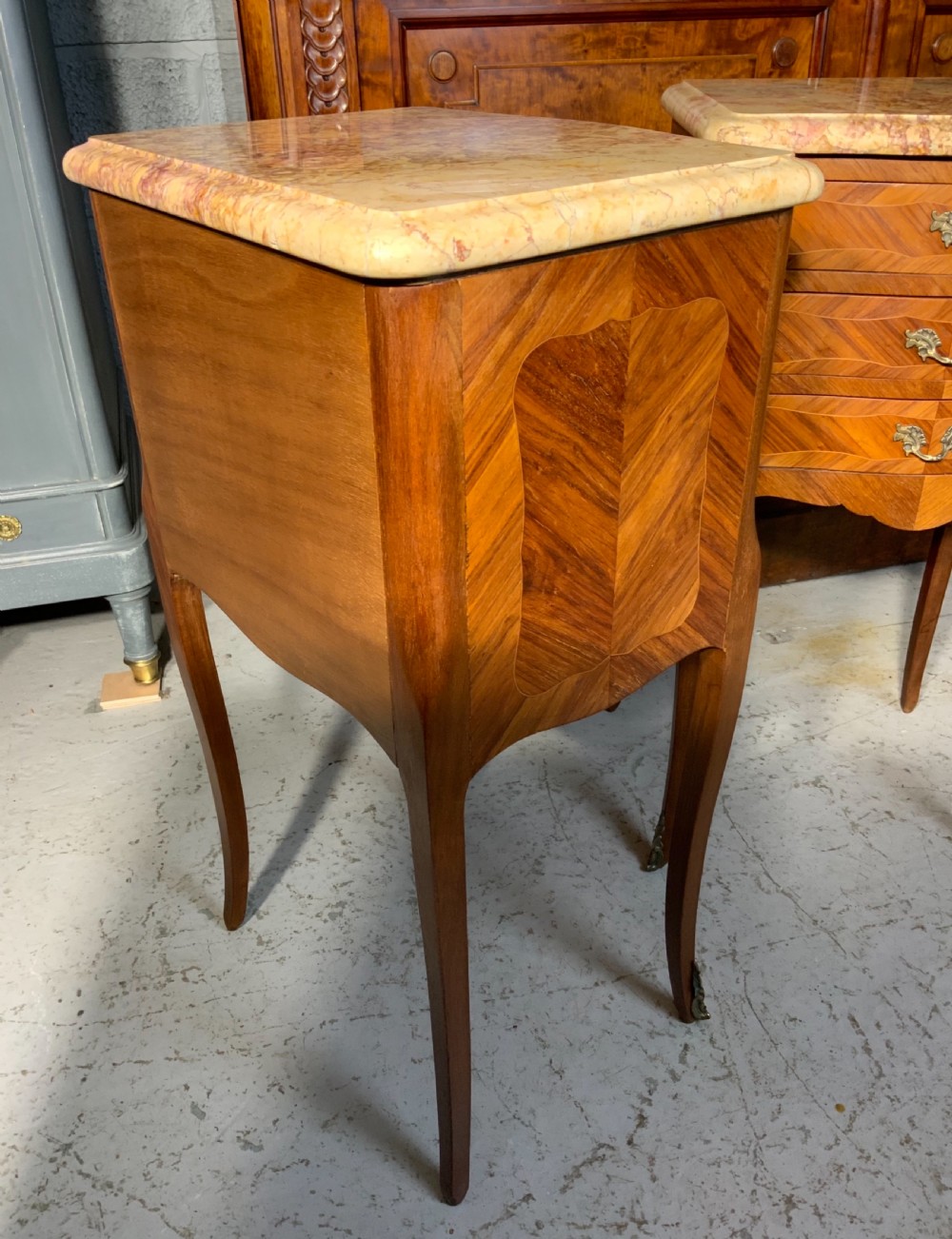 PAIR OF FRENCH BEDSIDE CABINETS  View III