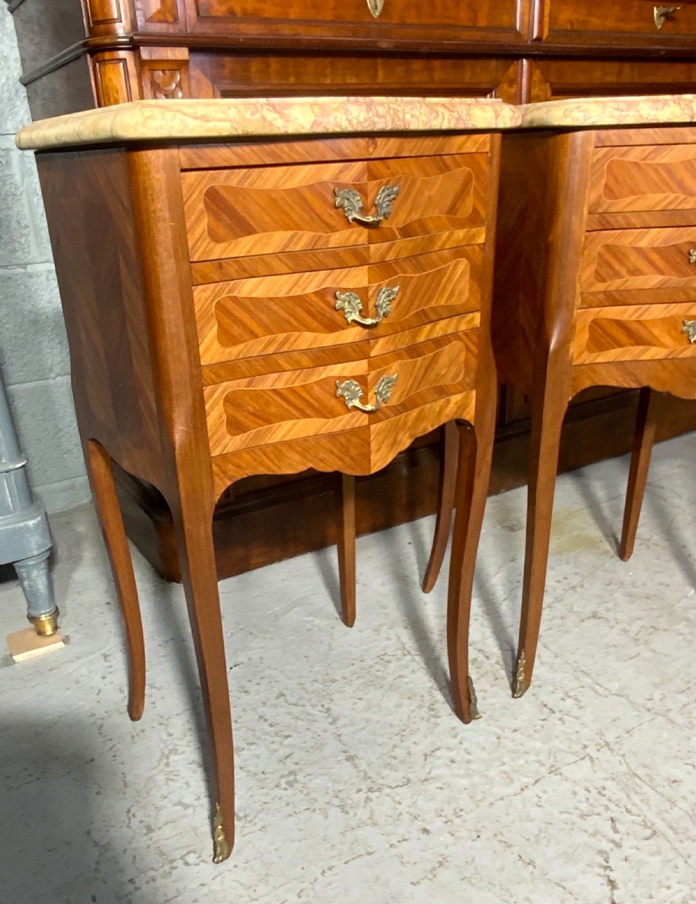 PAIR OF FRENCH BEDSIDE CABINETS  View IX
