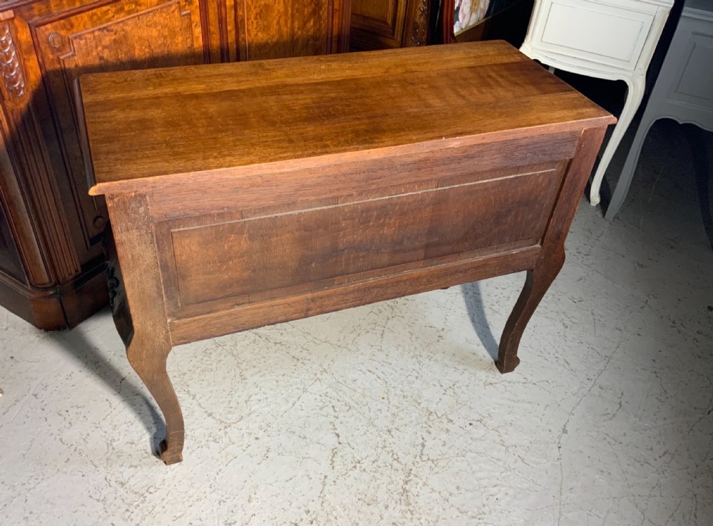 CARVED OAK FRENCH COMMODE CHEST OF DRAWERS  View VI