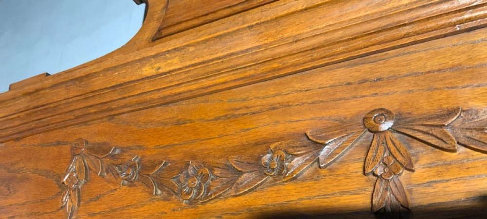 CARVED OAK FRENCH ARMOIRE  View II