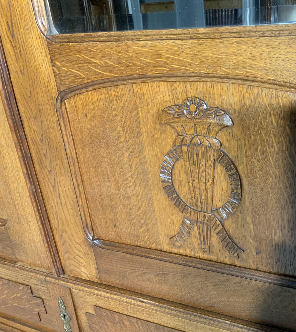 CARVED OAK FRENCH ARMOIRE  View IV