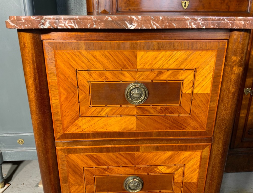 INLAND FRENCH MARBLE TOPPED CHEST OF DRAWERS  View IV