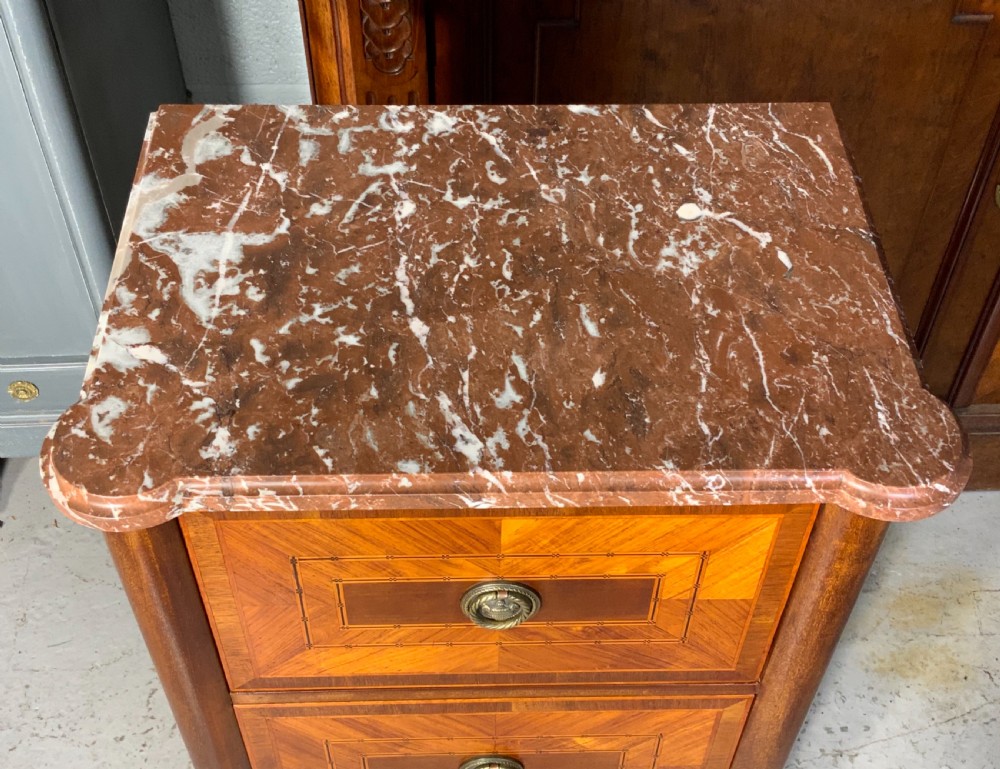 INLAND FRENCH MARBLE TOPPED CHEST OF DRAWERS  View VI