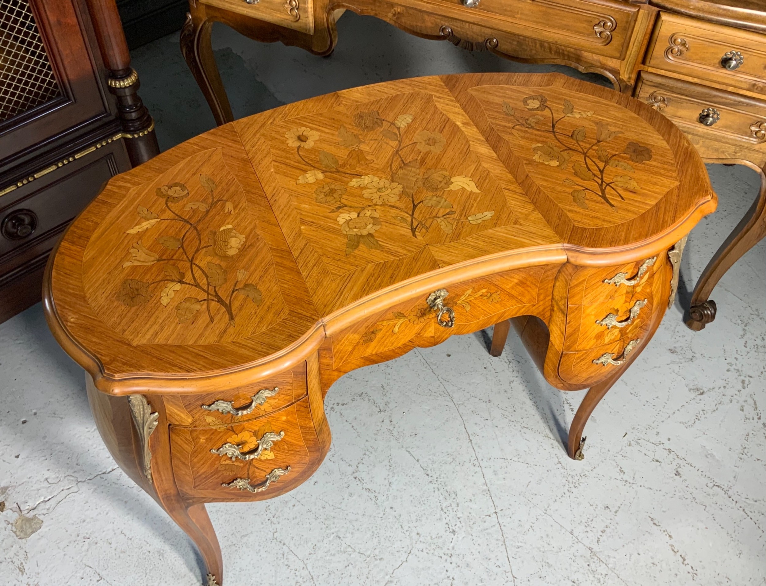 INLAID FRENCH LADIES DESK  View II