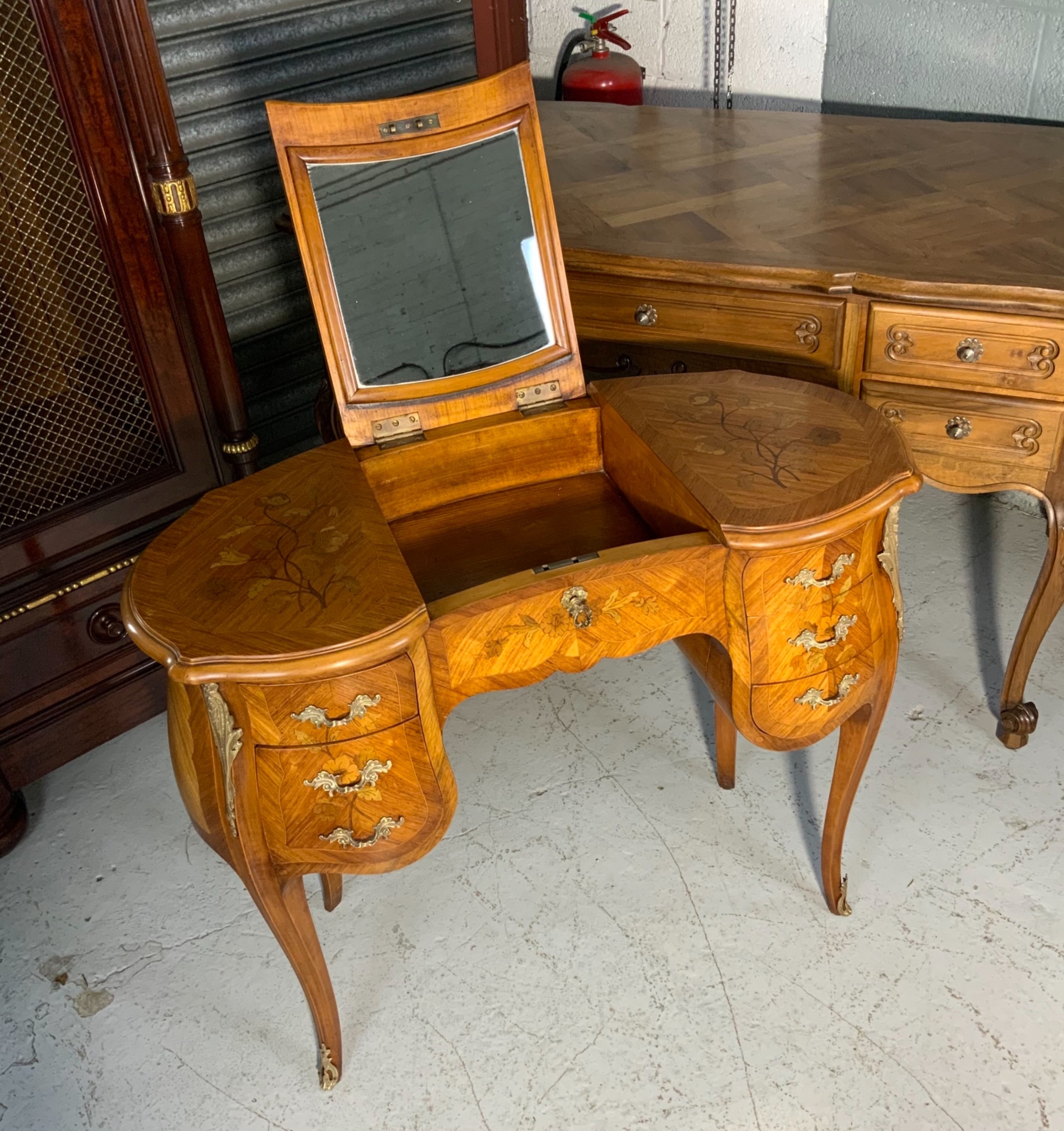 INLAID FRENCH LADIES DESK  View V