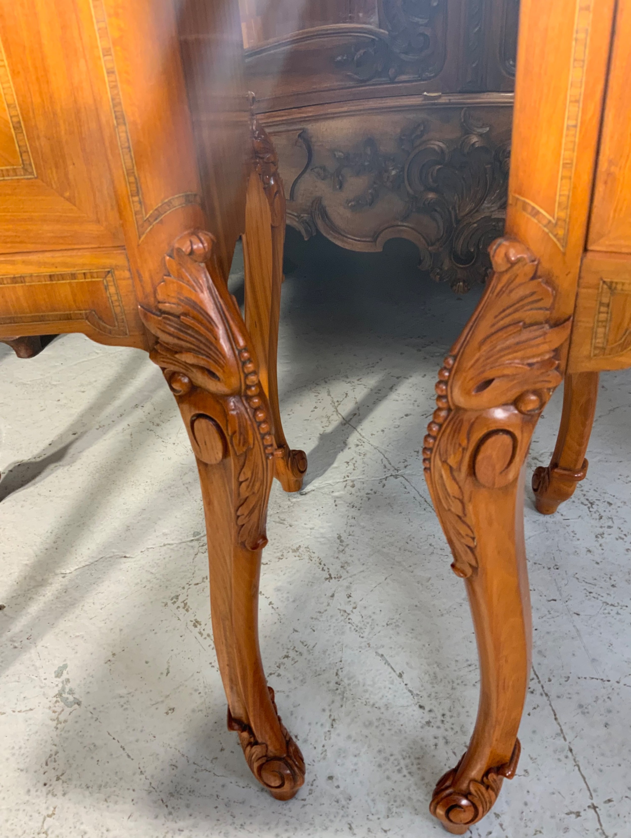 PAIR OF FRENCH SATINWOOD BEDSIDE CABINETS  View V