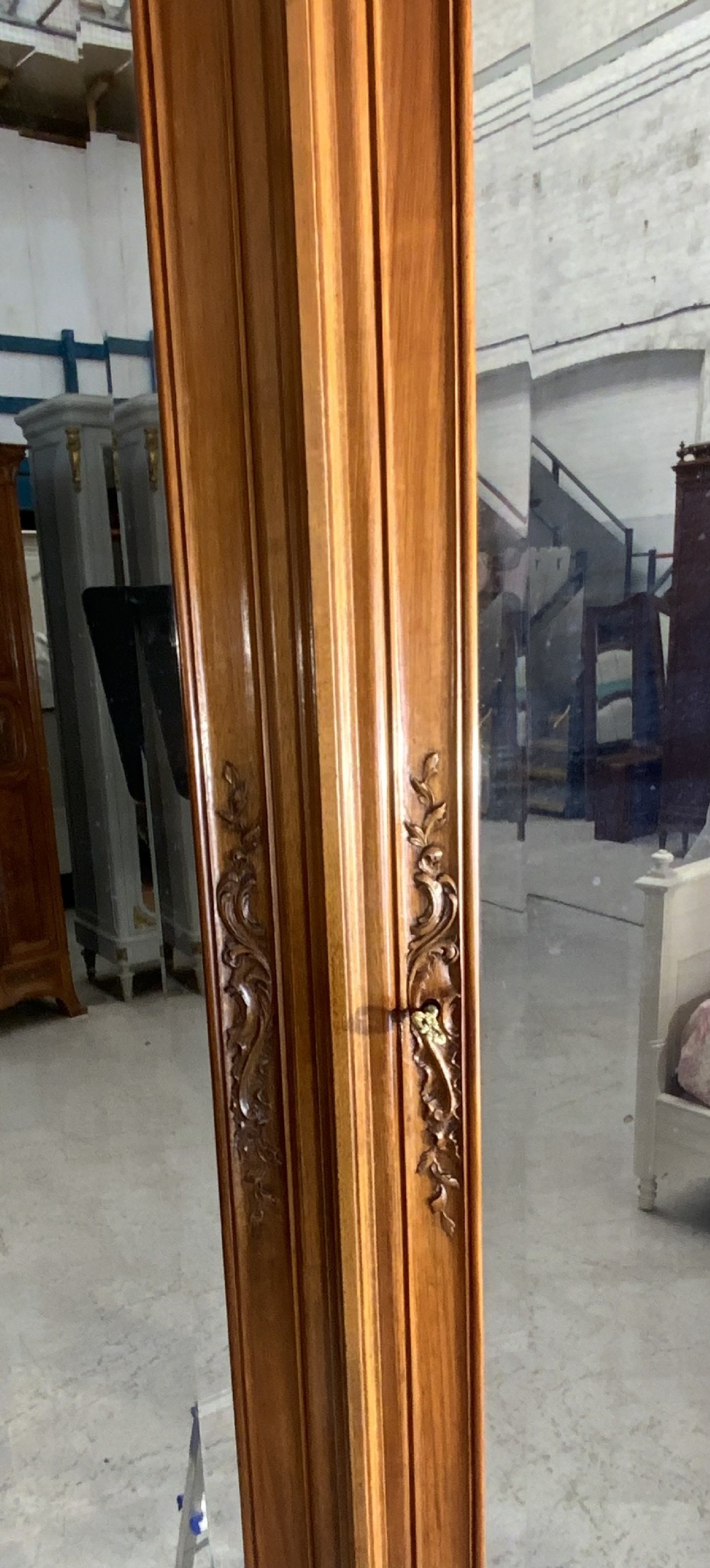 LARGE CARVED WALNUT FRENCH ARMOIRE  View VIII