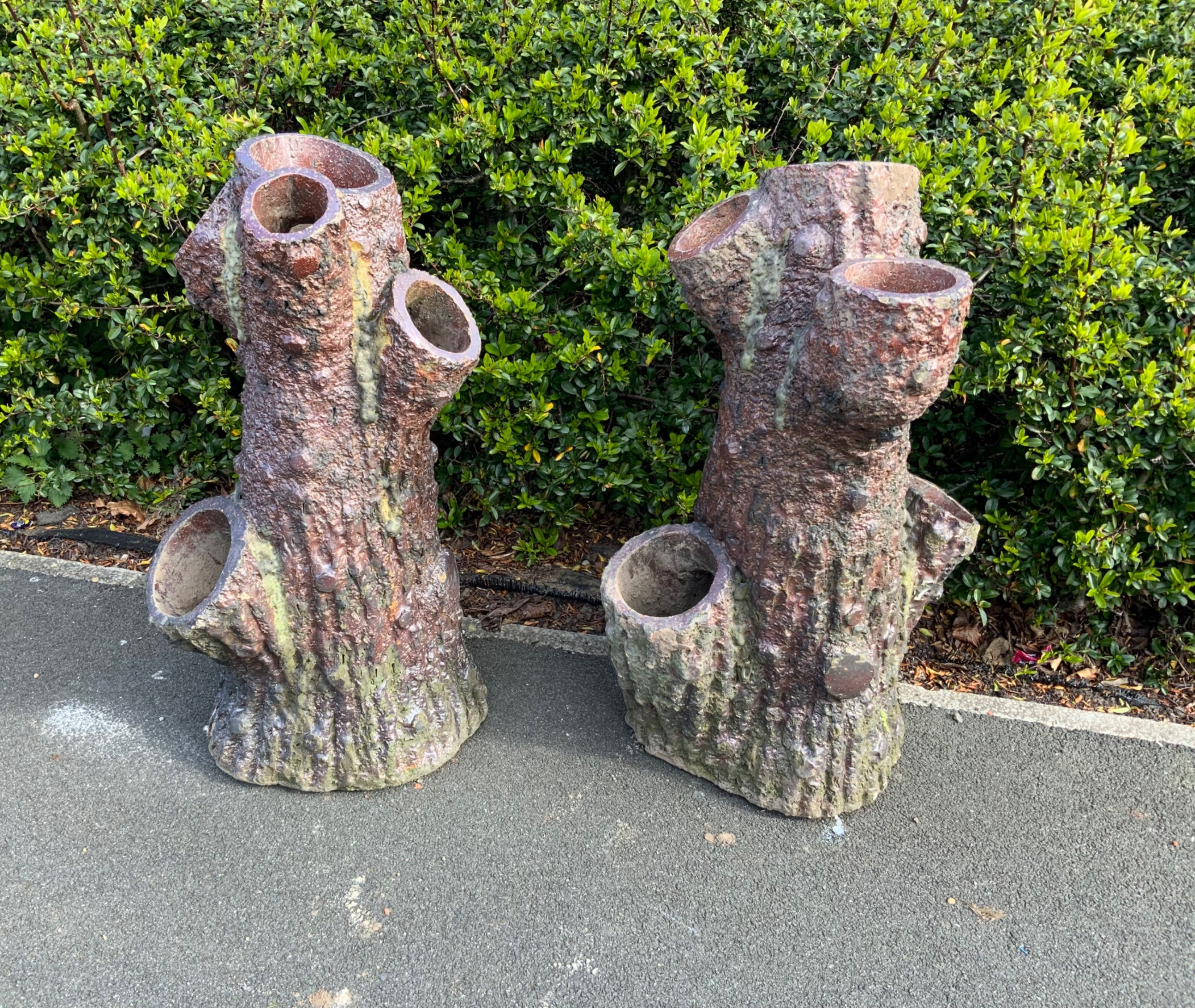 LARGE PAIR OF VICTORIAN STRAWBERRY PLANTERS  View II